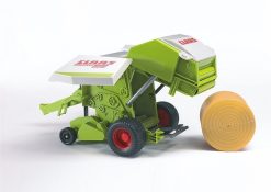 BRUDER 2121 Zeleno bílý BALÍKOVAČ slámy CLAAS Rollant 250