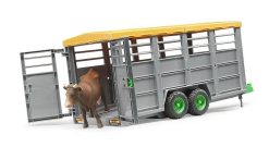 BRUDER 2227 Přepravník na zvířata + figurka kráva