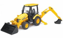 BRUDER 2427 Žlutý BAGR JCB MIDI CX s čelním nakladačem