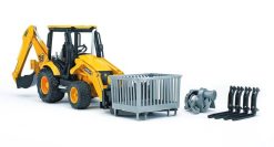 BRUDER 2427 Žlutý BAGR JCB MIDI CX s čelním nakladačem