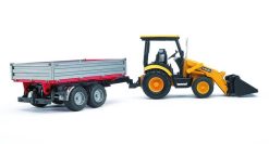 BRUDER 2427 Žlutý BAGR JCB MIDI CX s čelním nakladačem