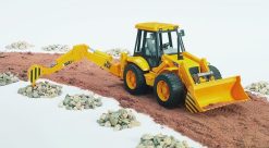 BRUDER 2428 JCB Žlutý Bagr 4CX s čelním nakladačem