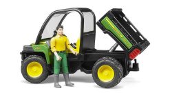 BRUDER 2490 Zelené AUTO JOHN DEERE Gator XUV 855D s řidičem