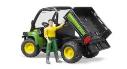 BRUDER 2490 Zelené AUTO JOHN DEERE Gator XUV 855D s řidičem