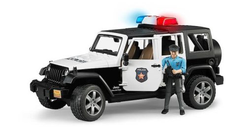 BRUDER 2526 Policejní AUTO JEEP WRANGLER RUBICON s figurkou