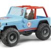 BRUDER 2541 Modré AUTO JEEP s řidičem