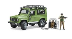 BRUDER 2587 LAND ROVER + figurka lesníka se psem