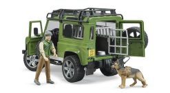 BRUDER 2587 LAND ROVER + figurka lesníka se psem