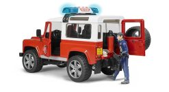 BRUDER 2596 Land Rover hasiči s figurkou hasiče