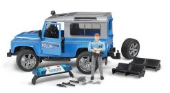 BRUDER 2597 Policejní auto Land Rover s figurkou