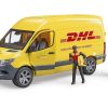 BRUDER 2671 Mercedes-Benz Sprinter DHL s řidičem a příslušenstvím