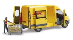 BRUDER 2671 Mercedes-Benz Sprinter DHL s řidičem a příslušenstvím