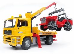 BRUDER 2750 Žluté AUTO MAN TGA odtahovka