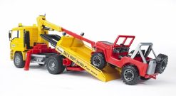 BRUDER 2750 Žluté AUTO MAN TGA odtahovka