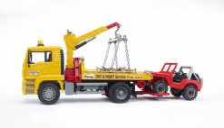 BRUDER 2750 Žluté AUTO MAN TGA odtahovka