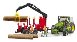 BRUDER 3054 Traktor JOHN DEERE 7930 + valník s rukou