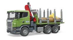 BRUDER 3524 Zelené AUTO SCANIA R přeprava dřeva