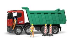 BRUDER 3550 Červeno zelená SKLÁPĚČKA SCANIA R