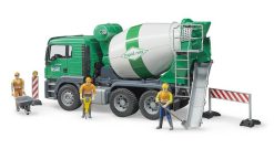 BRUDER 3710 Zeleno bílý domíchávač MAN TGS