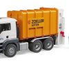 BRUDER 3762 Nákl. auto MAN TGS - popelář (oranžový)