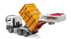 BRUDER 3762 Nákl. auto MAN TGS - popelář (oranžový)