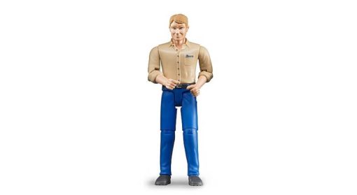 BRUDER 60006 Figurka muž,modré kalhoty
