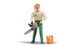 BRUDER 60030 Figurka lesní dělník s příslušenstvím