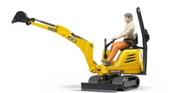 BRUDER 62002 Žlutý mikro BAGR JCB 8010 CTS s figurkou