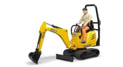 BRUDER 62002 Žlutý mikro BAGR JCB 8010 CTS s figurkou