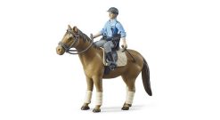 BRUDER 62507 Figurka - policista, kůň