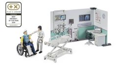 BRUDER 62711 Zdravotnický stanice, figurky, vozík, lůžko