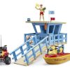 BRUDER 62780 Věž pobřežní hlídky se záchranářem a vybavením