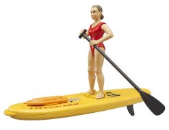 BRUDER 62785 BWORLD Zachránářský paddleboard s figurkou ženy