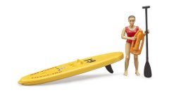BRUDER 62785 BWORLD Zachránářský paddleboard s figurkou ženy