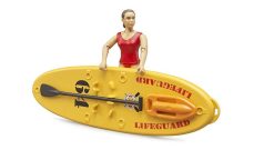 BRUDER 62785 BWORLD Zachránářský paddleboard s figurkou ženy