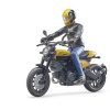 BRUDER 63053 Figurka - motocykl Ducati Full Throttle, řidič