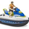 BRUDER 63151 BWORLD Vodní skútr s jezdcem