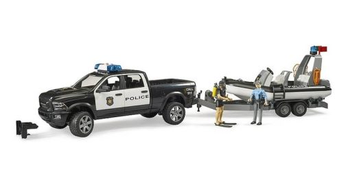 BRUDER 2507 RAM Policie s člunem a 2 figurkami