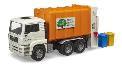 BRUDER 2772 Nákladní auto MAN TGA popeláři, oranžovo-bílé