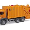 BRUDER 3760 Oranžové AUTO MAN TGS POPELÁŘ