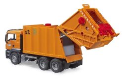 BRUDER 3760 Oranžové AUTO MAN TGS POPELÁŘ