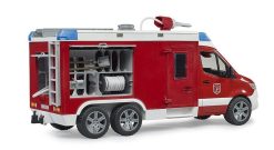 BRUDER 2680 Mercedes-Benz hasičský vůz s vodním dělem, čerpadlem, majákem