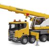 BRUDER 3571 Autojeřáb Scania Super 560R Liebherr se světelným a zvukovým modulem
