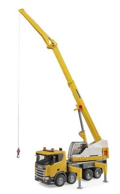BRUDER 3571 Autojeřáb Scania Super 560R Liebherr se světelným a zvukovým modulem