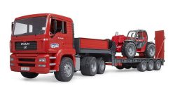BRUDER 2774 Nákladní auto MAN TGA s návěsem a manipulátorem