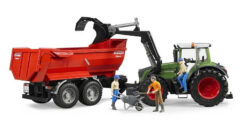 BRUDER 3041 Zelený TRAKTOR FENDT 936 VARIO s nakladačem