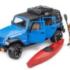 BRUDER 2529 Jeep Wrangler Rubicon Unlimited s kajakem a kajakářem
