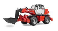BRUDER 2129 Manitou MRT 2150 teleskopický nakladač s příslušenstvím