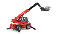 BRUDER 2129 Manitou MRT 2150 teleskopický nakladač s příslušenstvím