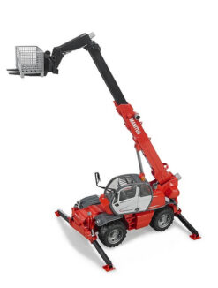 BRUDER 2129 Manitou MRT 2150 teleskopický nakladač s příslušenstvím